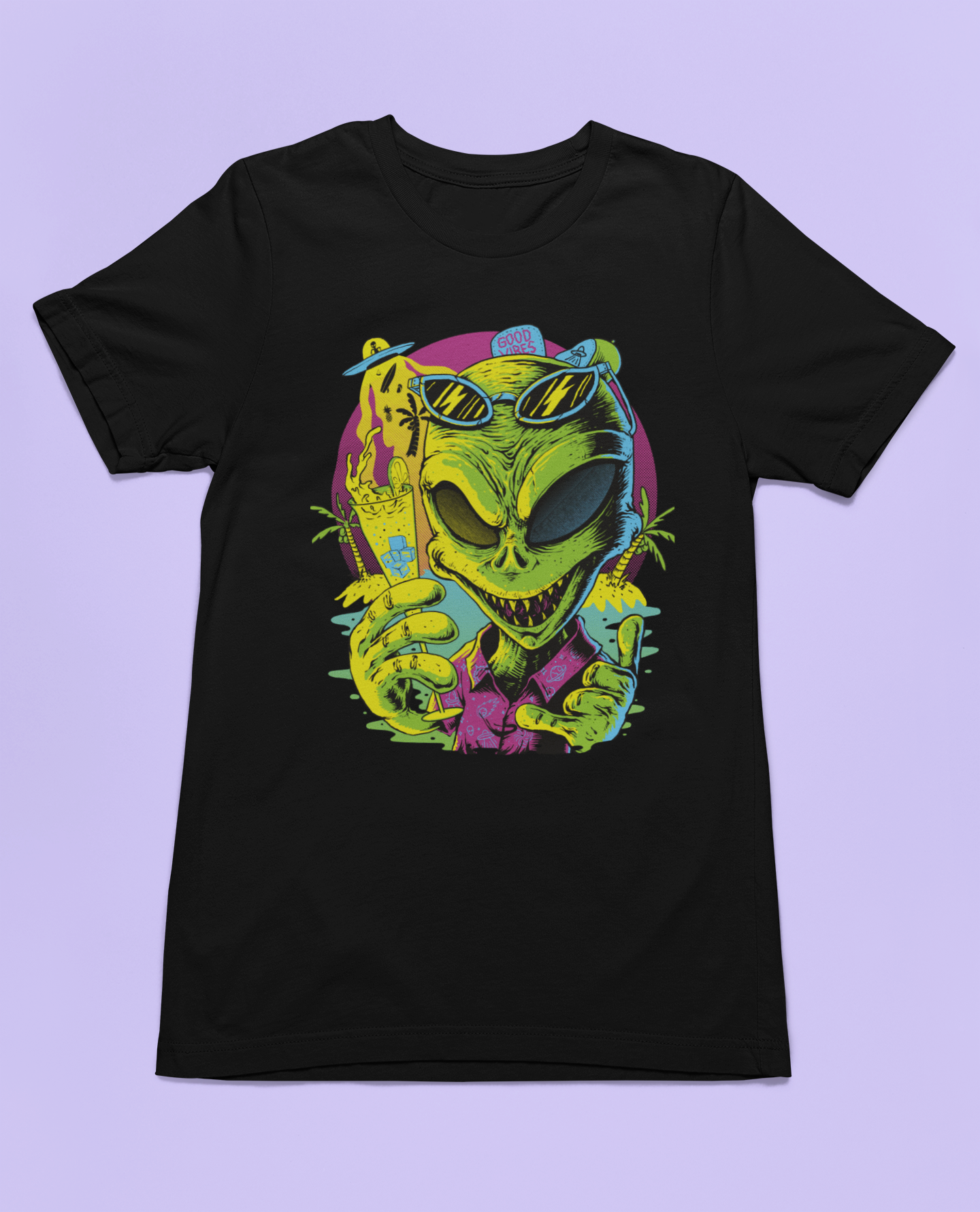 Neon Skull Chill-Out Tee - SKU1024